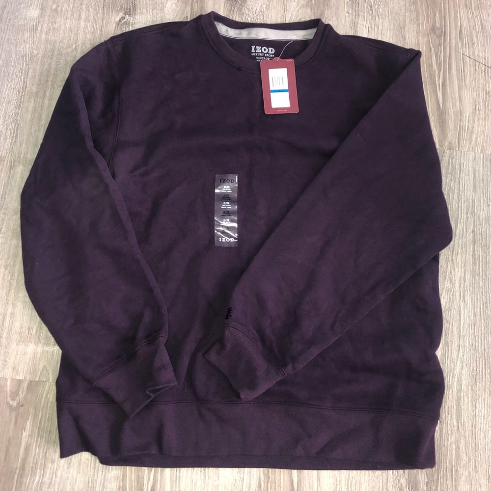NWT Izod Luxury Sport Crew Neck Sweatshirt. XL